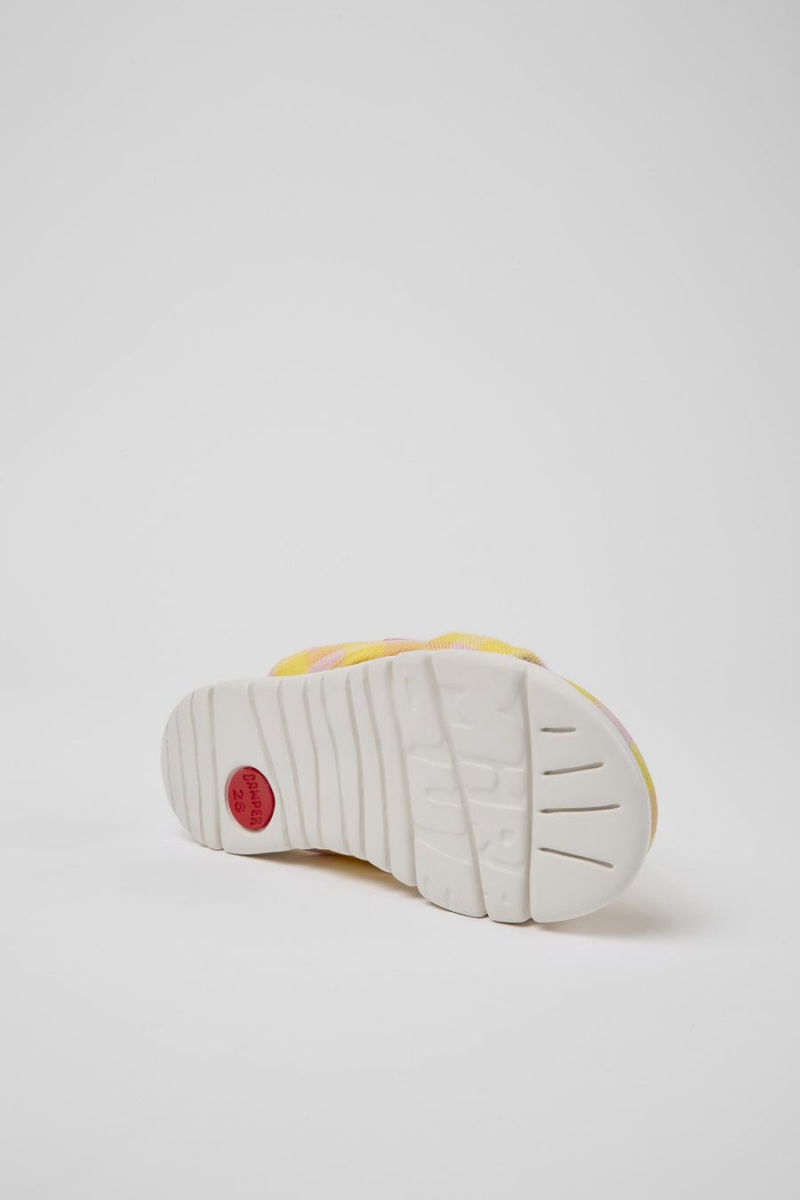 Yellow Girls' Camper Oruga Sandals | 1248705-IV