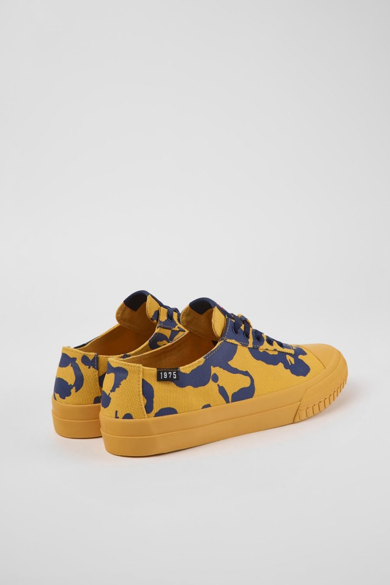 Yellow Men's Camper Camaleon Recycled Cotton Sneakers | 4086591-HY