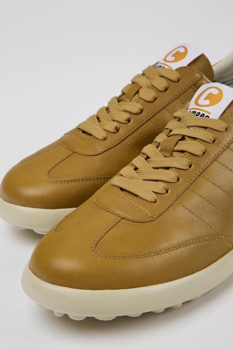 Yellow Men's Camper Pelotas Xlite Leather Sneakers | 7314652-WS