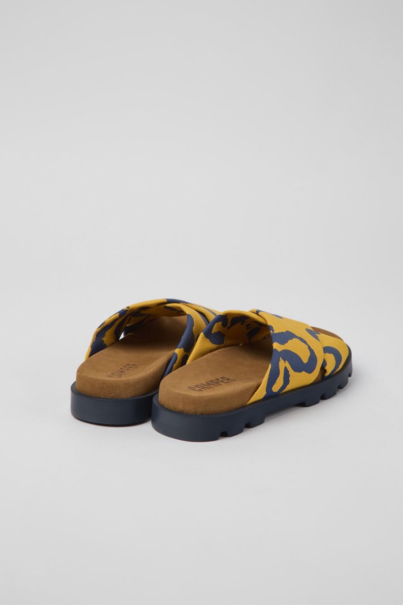 Yellow Women's Camper Brutus Recycled Cotton Sandals | 5083679-PO