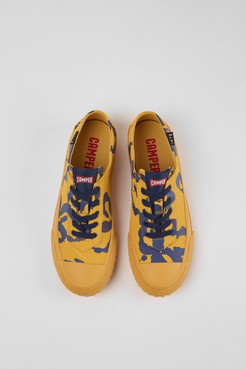 Yellow Women's Camper Camaleon Recycled Cotton Sneakers | 4062879-EL