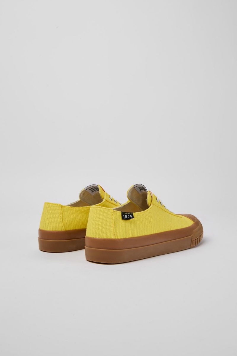 Yellow Women's Camper Camaleon Recycled Cotton Sneakers | 2867349-LP