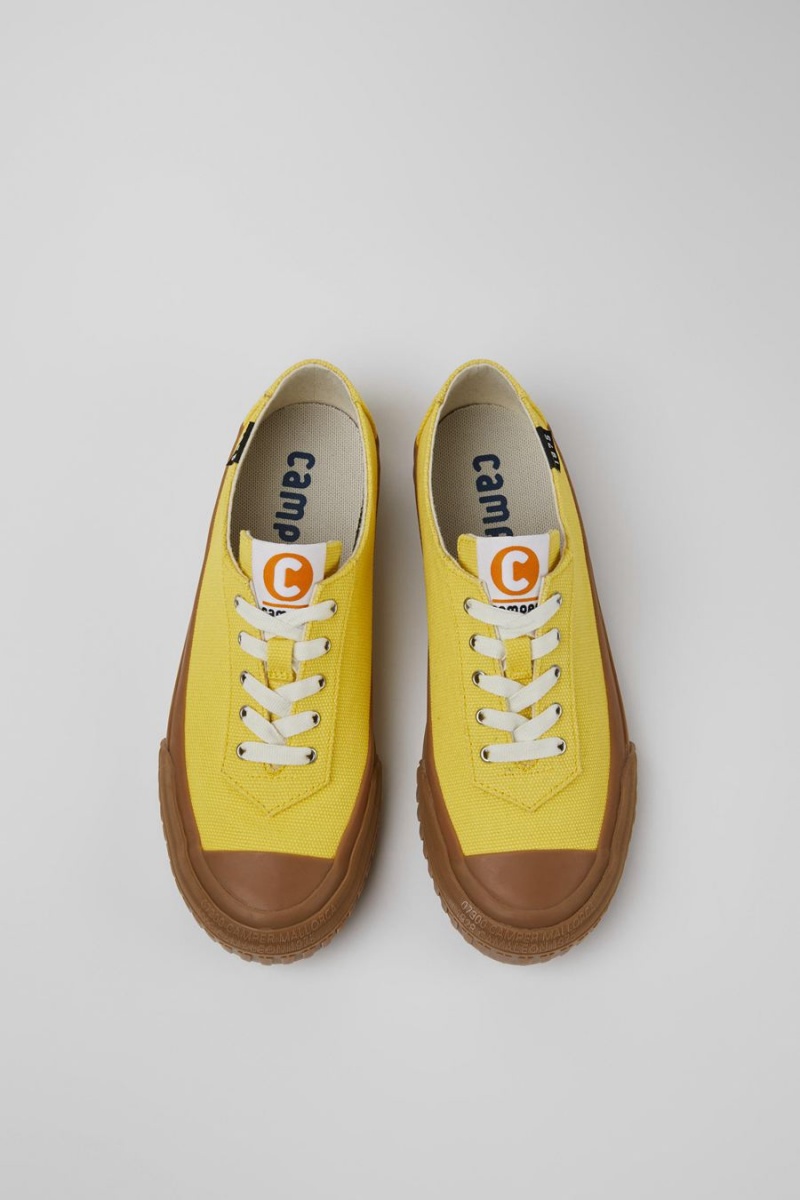 Yellow Women's Camper Camaleon Recycled Cotton Sneakers | 2867349-LP