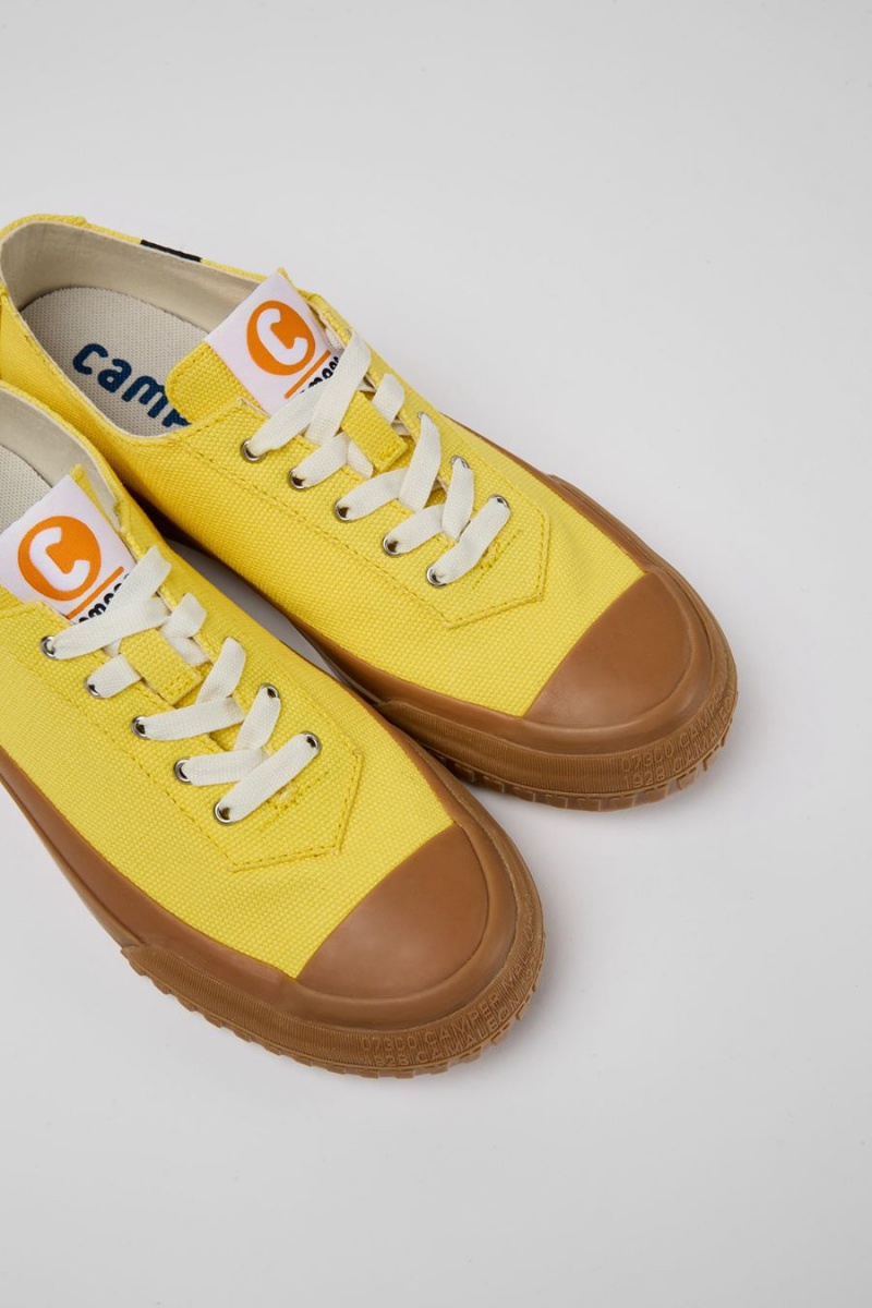 Yellow Women's Camper Camaleon Recycled Cotton Sneakers | 2867349-LP