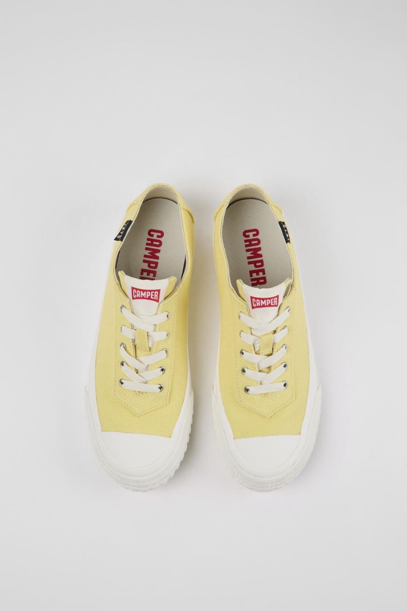 Yellow Women's Camper Camaleon Recycled Cotton Sneakers | 8164592-PU