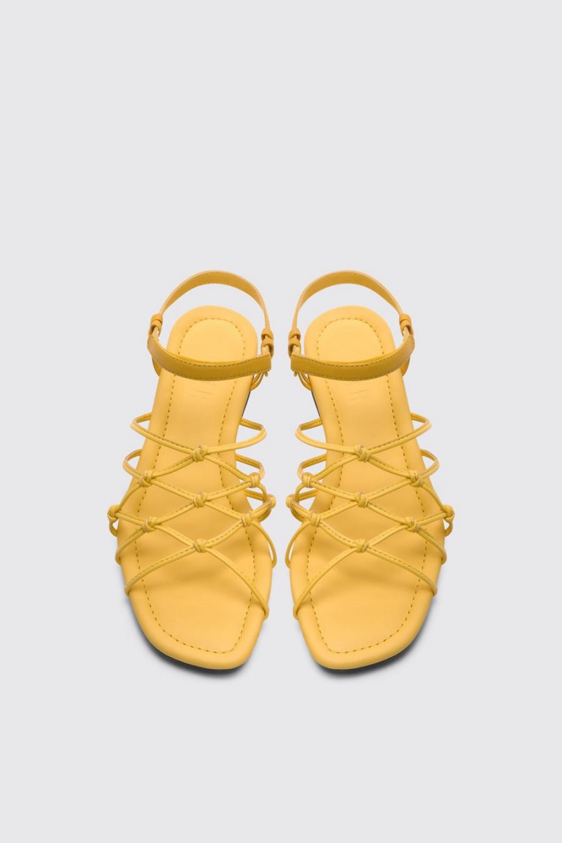 Yellow Women's Camper Casi Myra Sandals | 4287619-LA