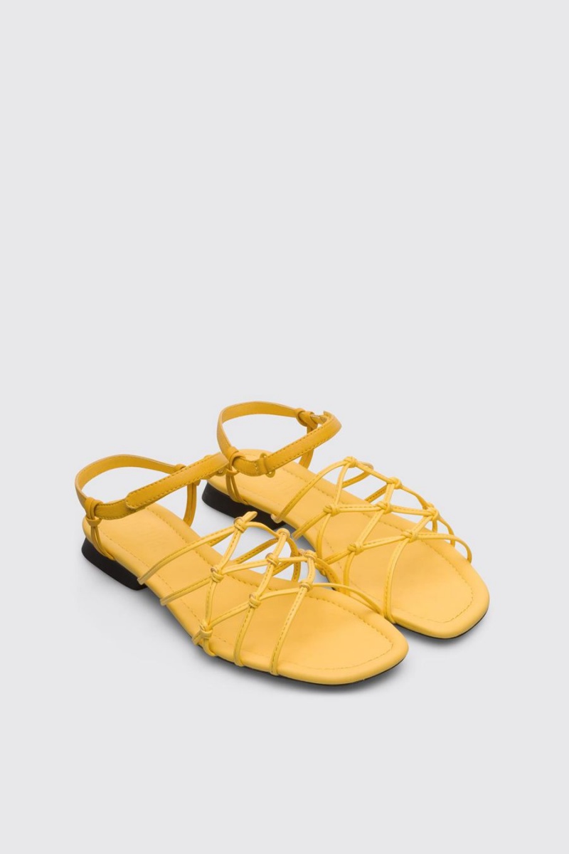 Yellow Women's Camper Casi Myra Sandals | 4287619-LA