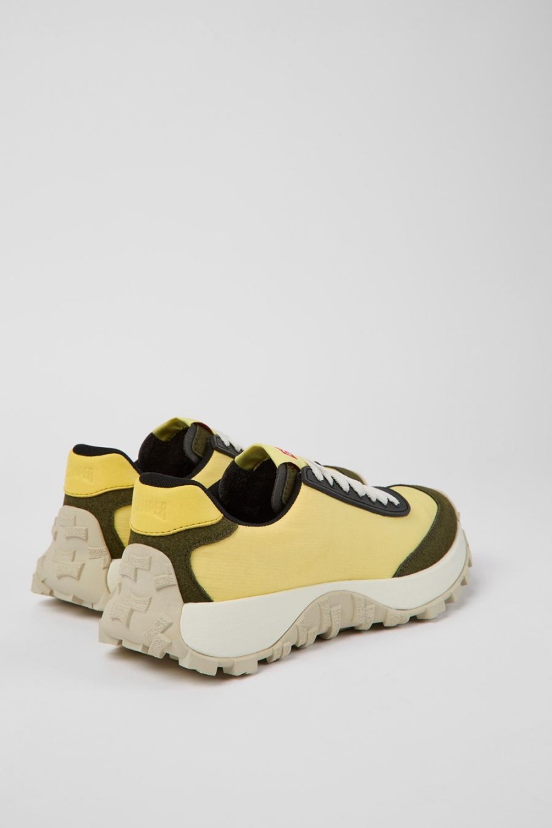 Yellow Women's Camper Drift Trail Textile Nubuck Sneakers | 3271540-RF