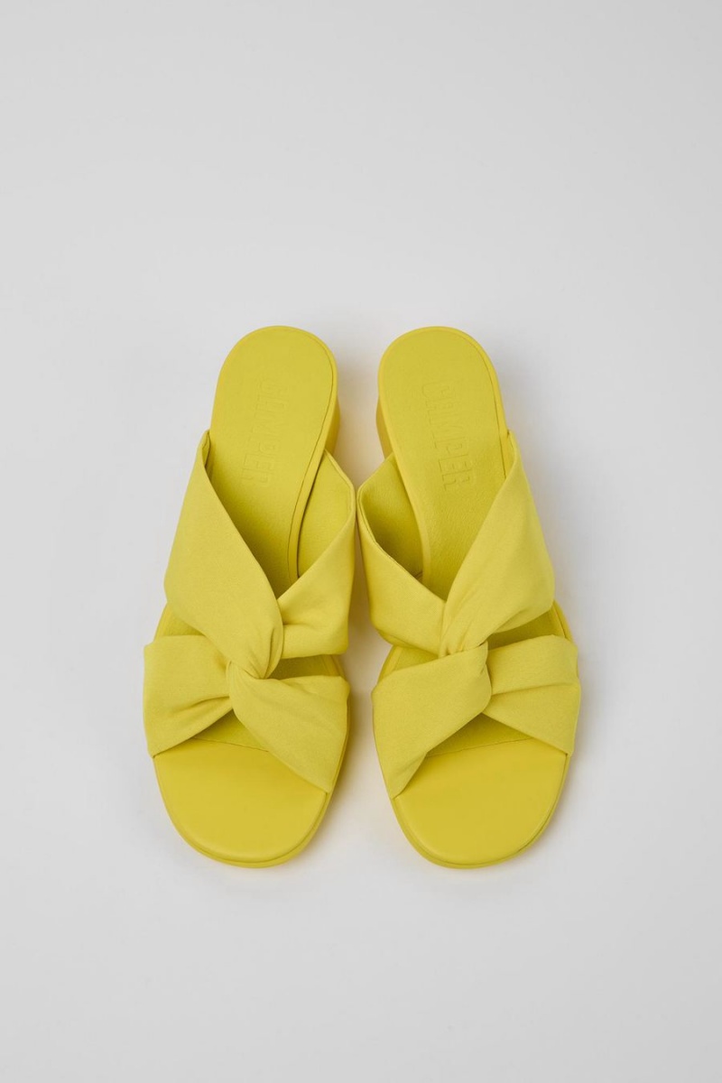 Yellow Women's Camper Katie Recycled Pet Sandals | 7951824-UE