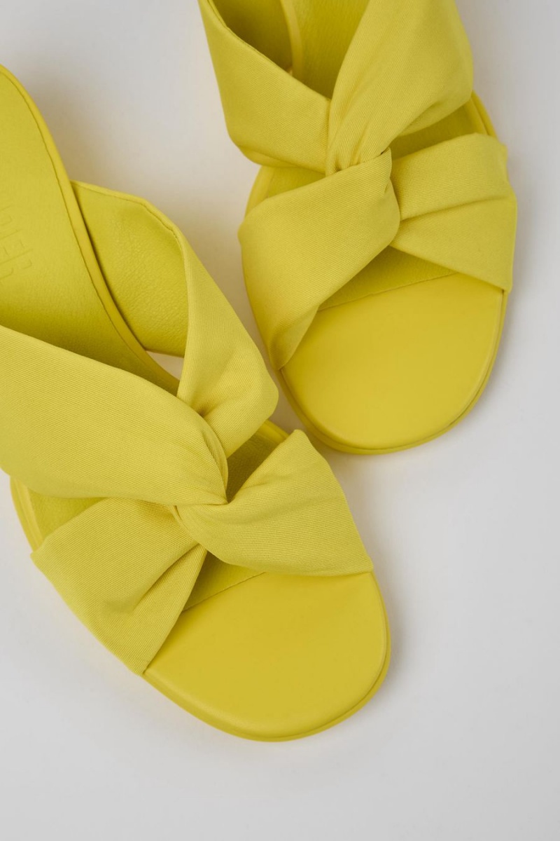 Yellow Women's Camper Katie Recycled Pet Sandals | 7951824-UE