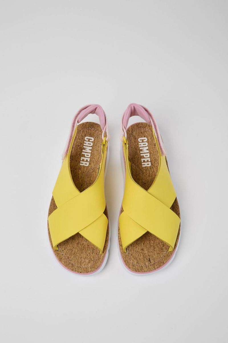 Yellow Women's Camper Oruga Sandals | 3872514-FQ