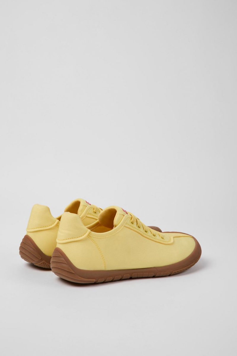 Yellow Women's Camper Path Textile Sneakers | 8105324-ZS