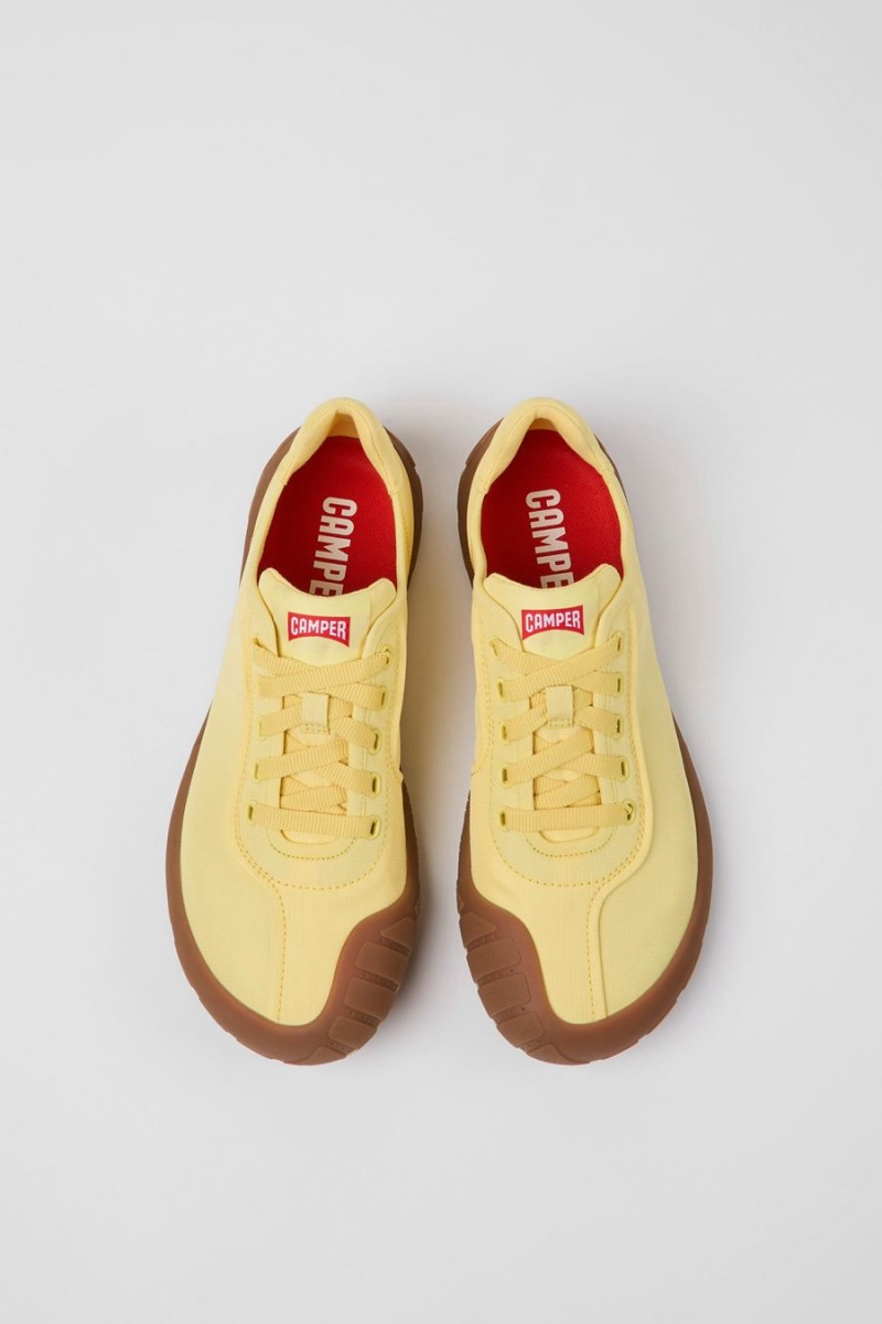 Yellow Women's Camper Path Textile Sneakers | 8105324-ZS