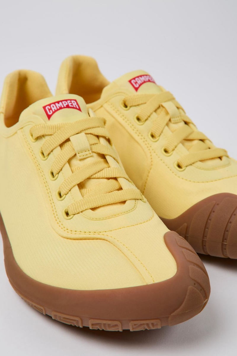 Yellow Women's Camper Path Textile Sneakers | 8105324-ZS