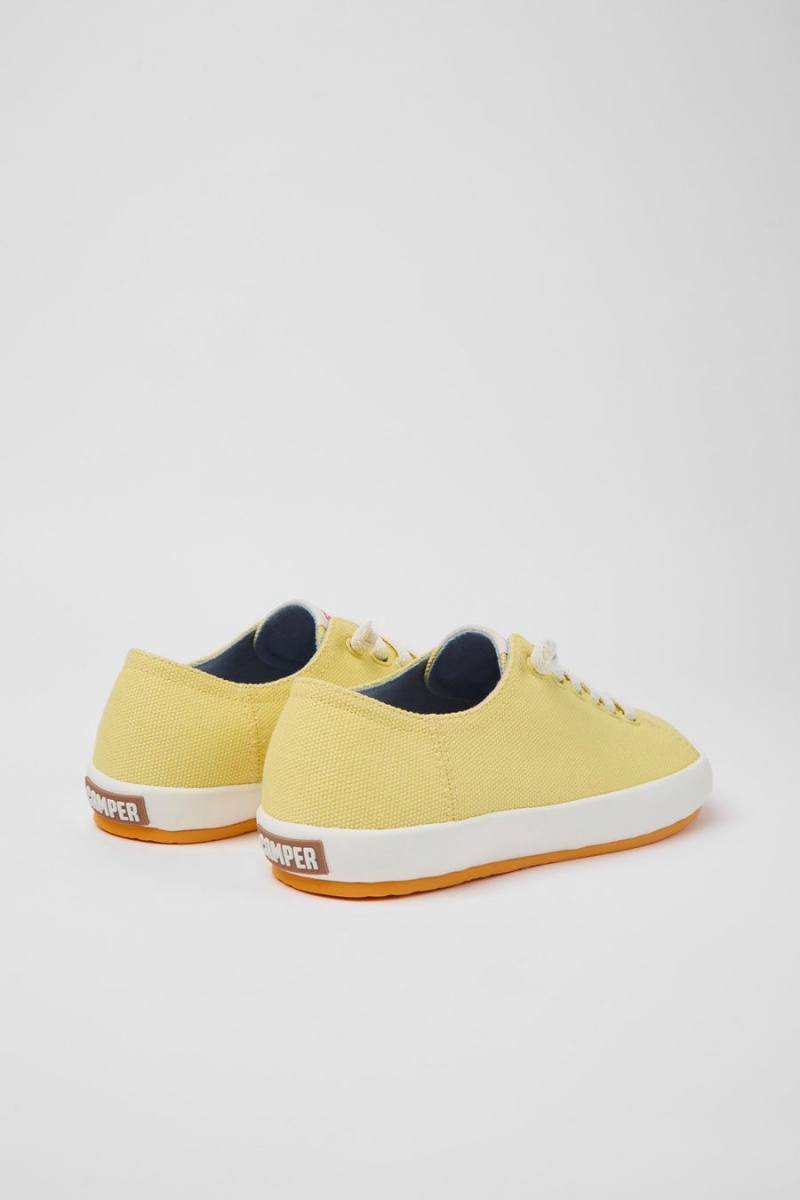 Yellow Women's Camper Peu Rambla Textile Sneakers | 8314502-BA