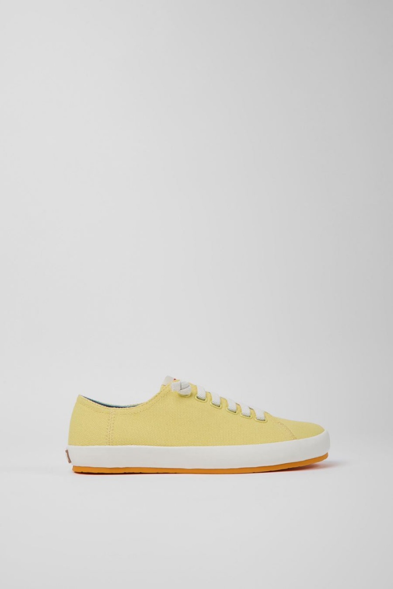 Yellow Women\'s Camper Peu Rambla Textile Sneakers | 8314502-BA