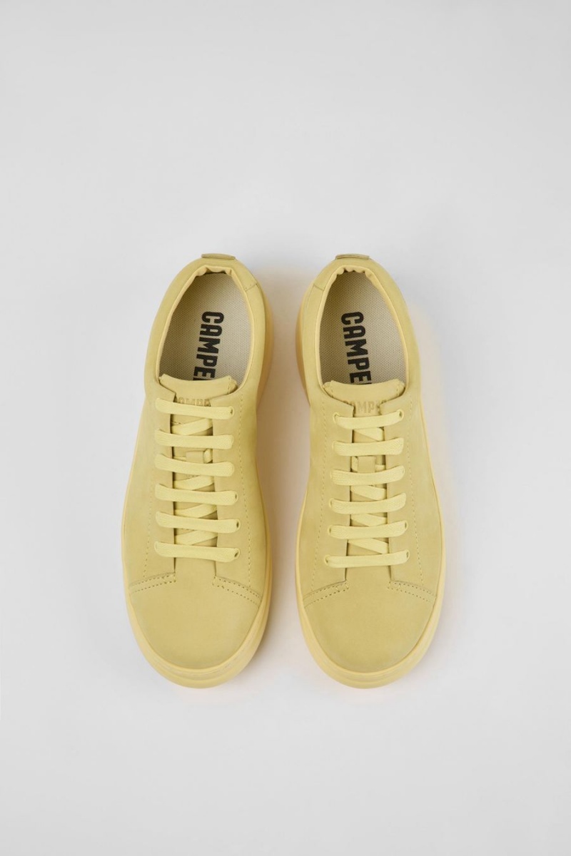 Yellow Women's Camper Runner Up Nubuck Sneakers | 2346785-IQ