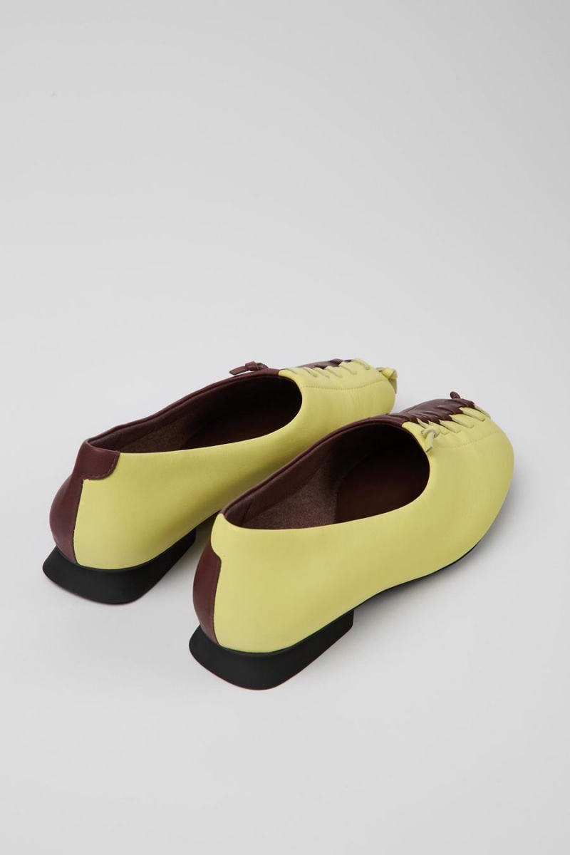 Yellow Women's Camper Twins Flats Ballerina | 0671832-SQ