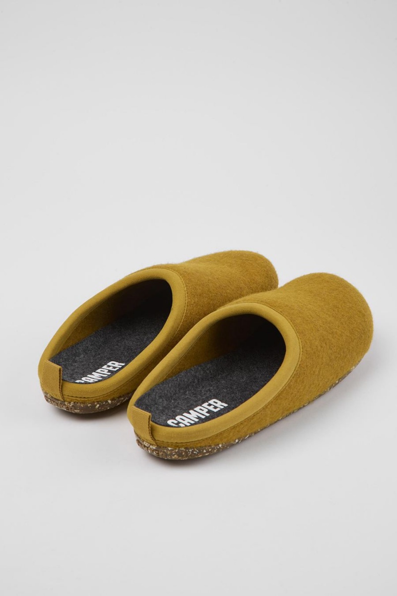 Yellow Women's Camper Wabi Wool Slippers | 6153478-CQ