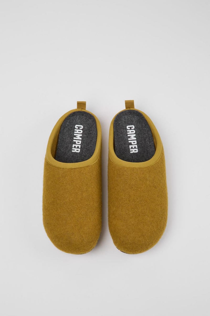 Yellow Women's Camper Wabi Wool Slippers | 6153478-CQ