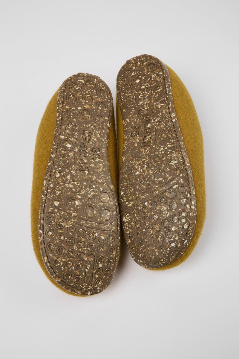 Yellow Women's Camper Wabi Wool Slippers | 6153478-CQ