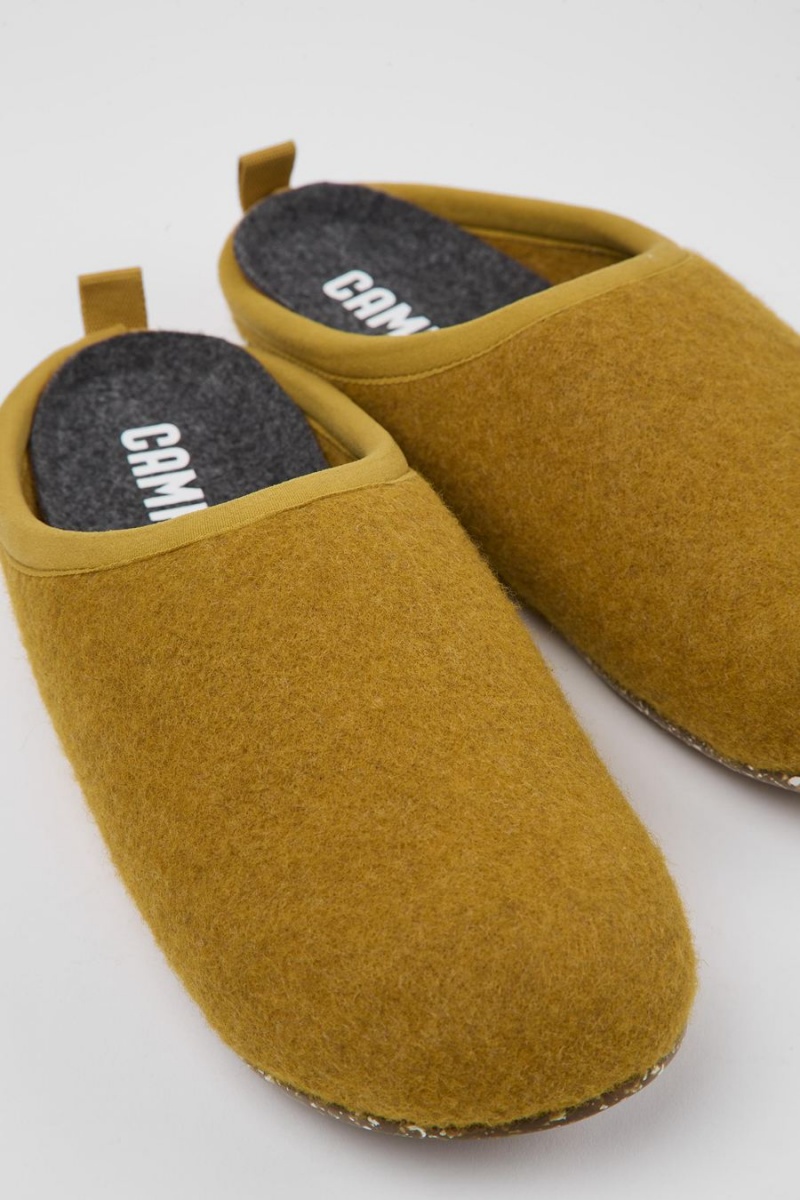 Yellow Women's Camper Wabi Wool Slippers | 6153478-CQ