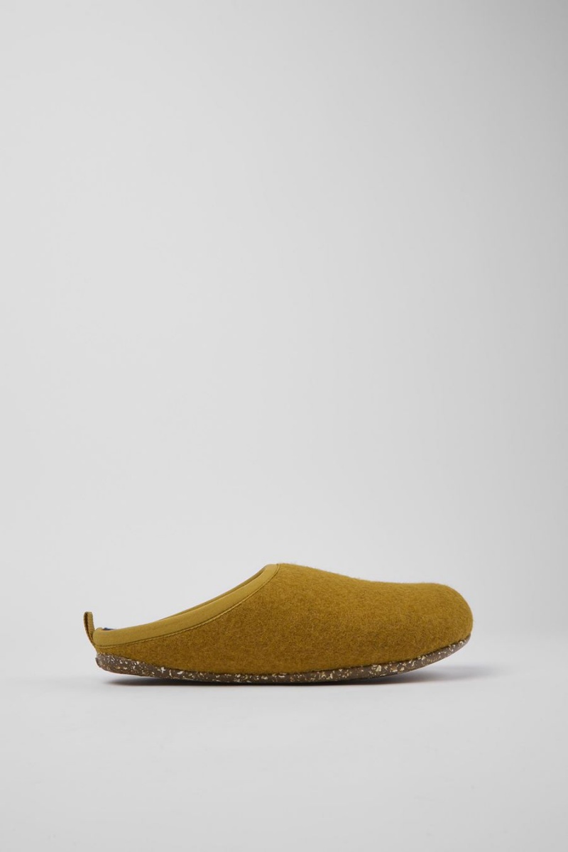 Yellow Women\'s Camper Wabi Wool Slippers | 6153478-CQ